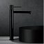 Grifo de lavabo alto monomando Line negro mate de Imex